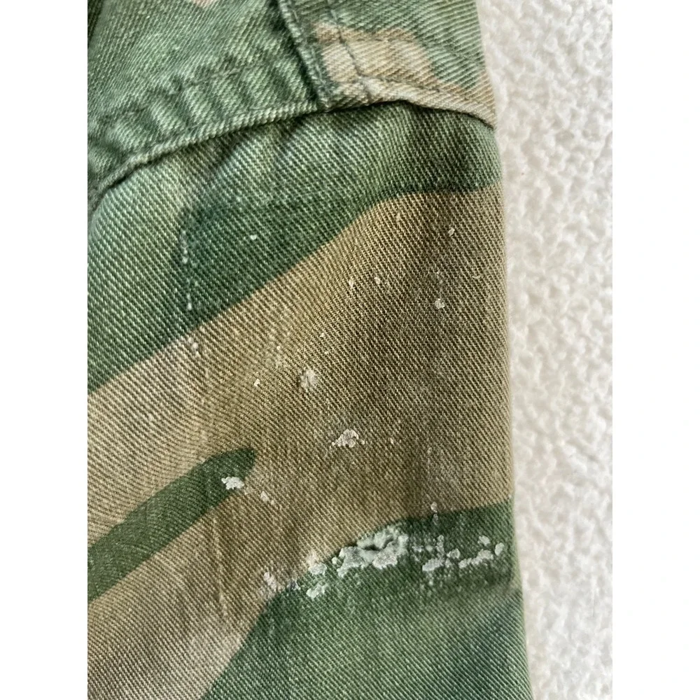 Military Mens Combat Coat Medium Regular Green Woodland Camouflage Field Jacket - Picture 4 of 16